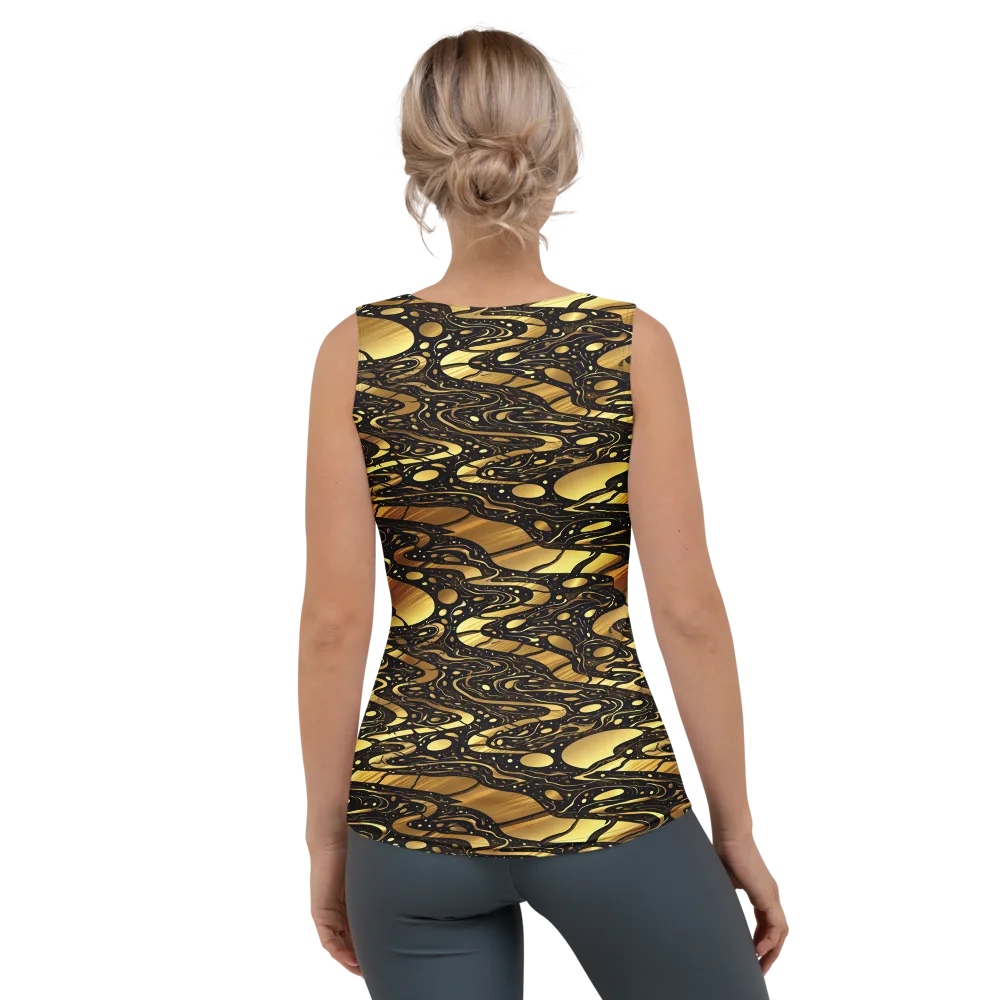 Gilded Vortex on Women's Tank Top — Back