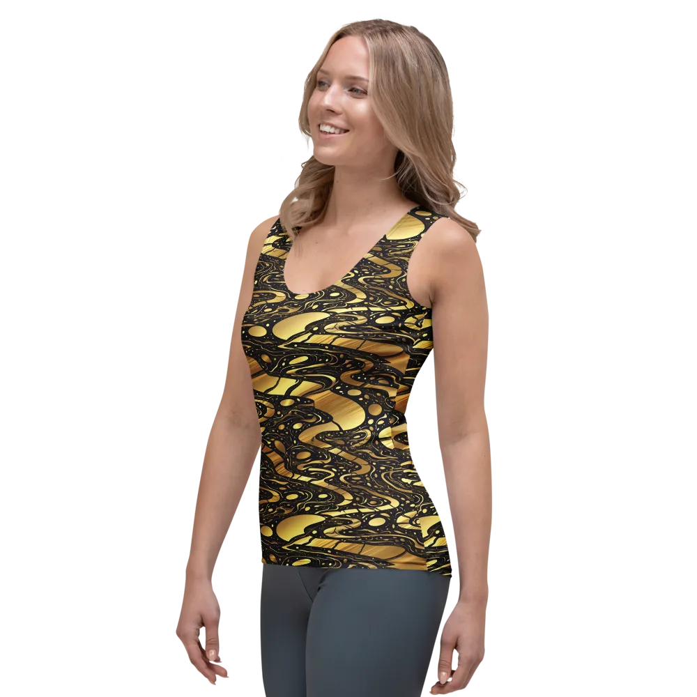 Gilded Vortex on Women's Tank Top — Left Front