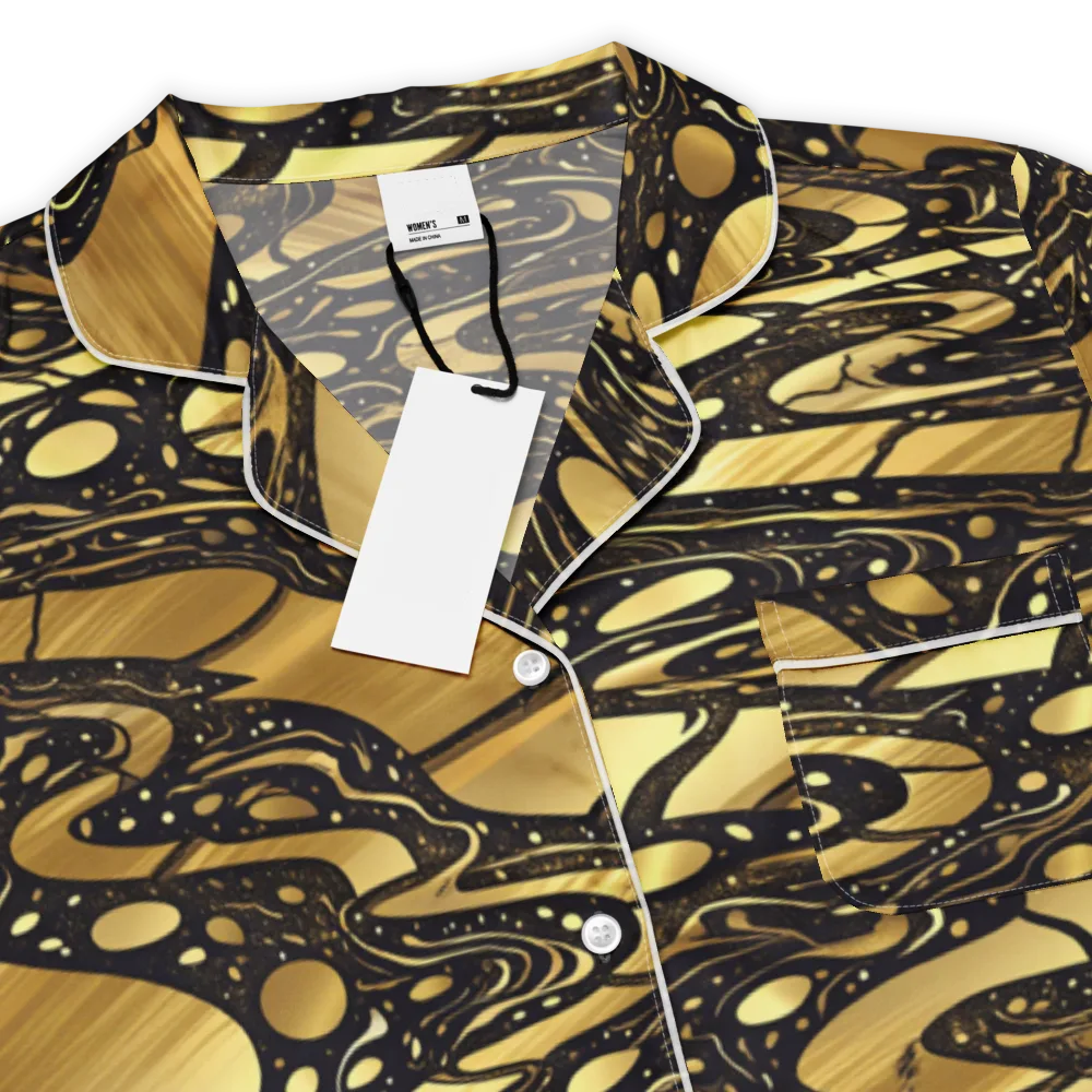 Gilded Vortex on Women's Short Sleeve Pajama Top — Product details