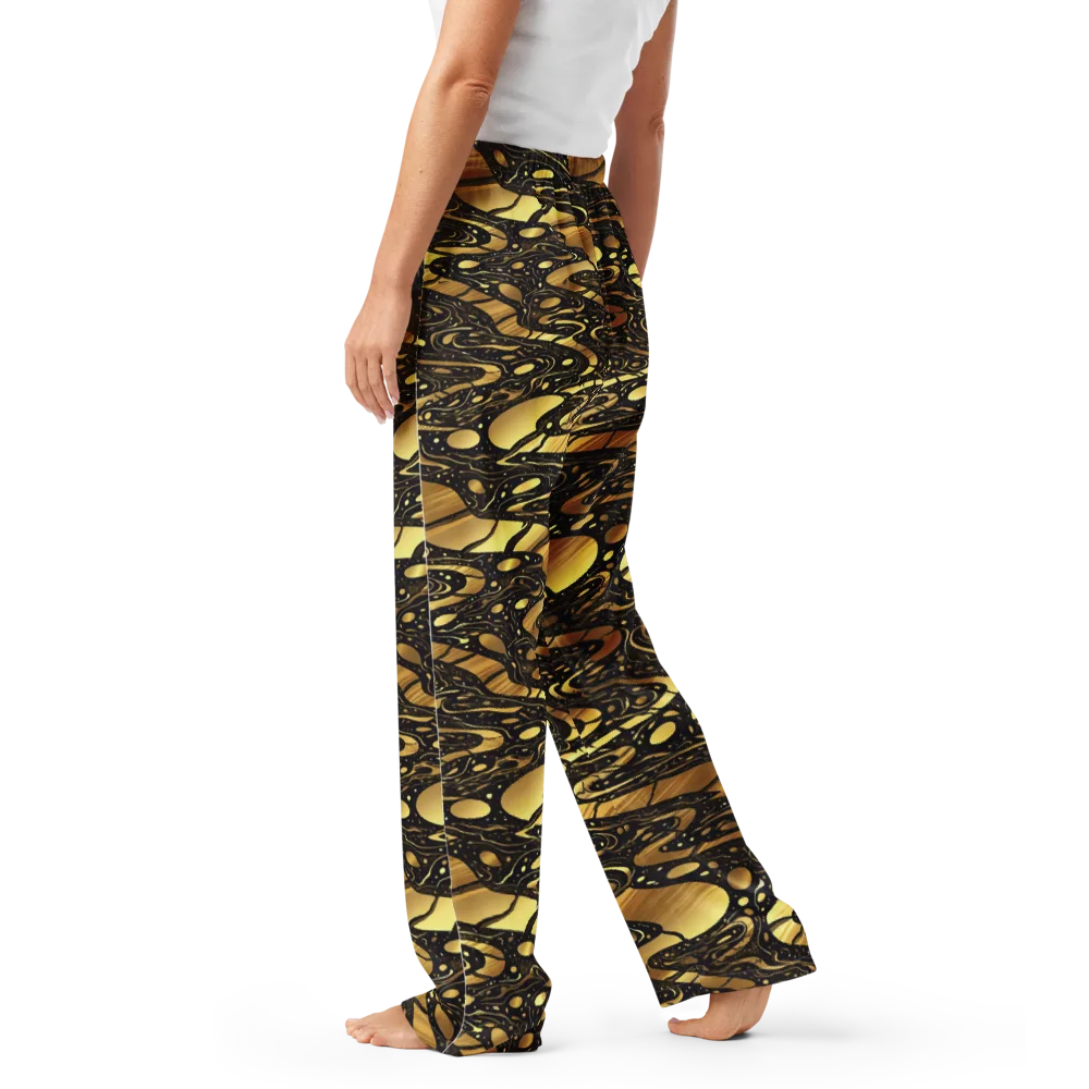 Gilded Vortex on Women's Pajama Pants — Left