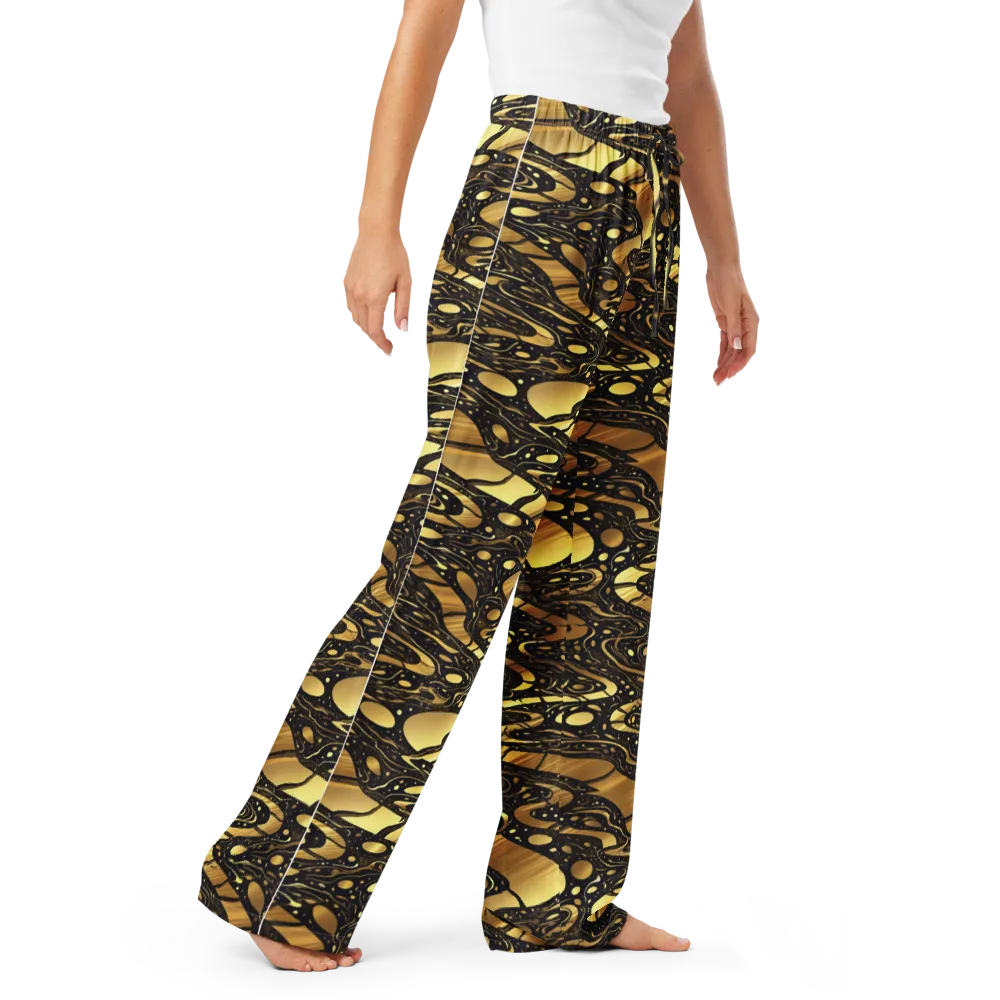 Gilded Vortex on Women's Pajama Pants — Right Front