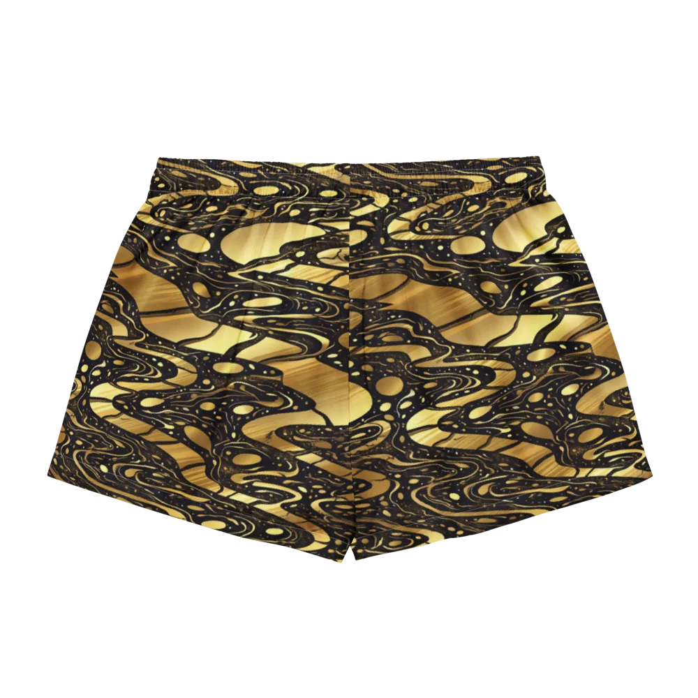 Gilded Vortex on Women's Pajama Shorts — Back