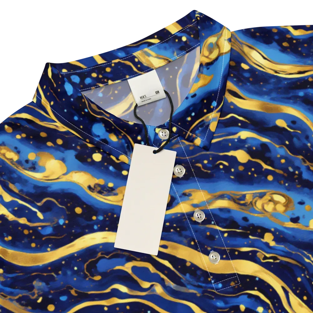 Gilded Tide on Men's Slim Fit Polo Shirt — Product details