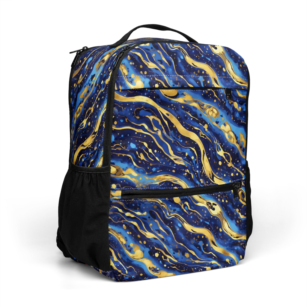 Gilded Tide on Utility Backpack — Right Front