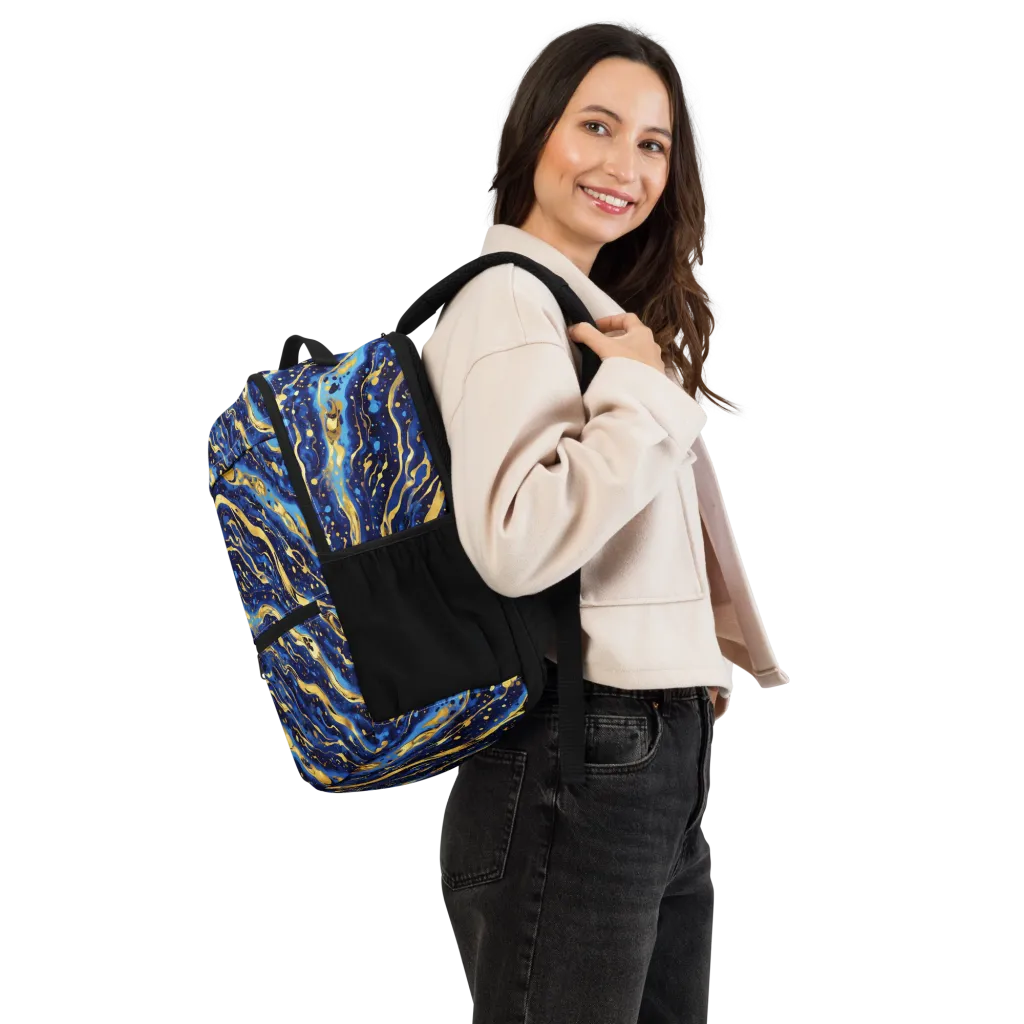 Gilded Tide on Utility Backpack — Right