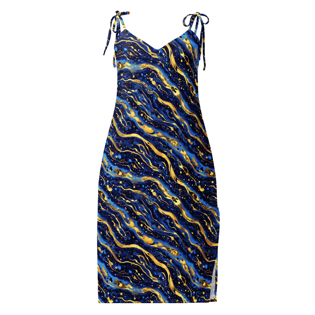 Gilded Tide on Slip Dress — Front