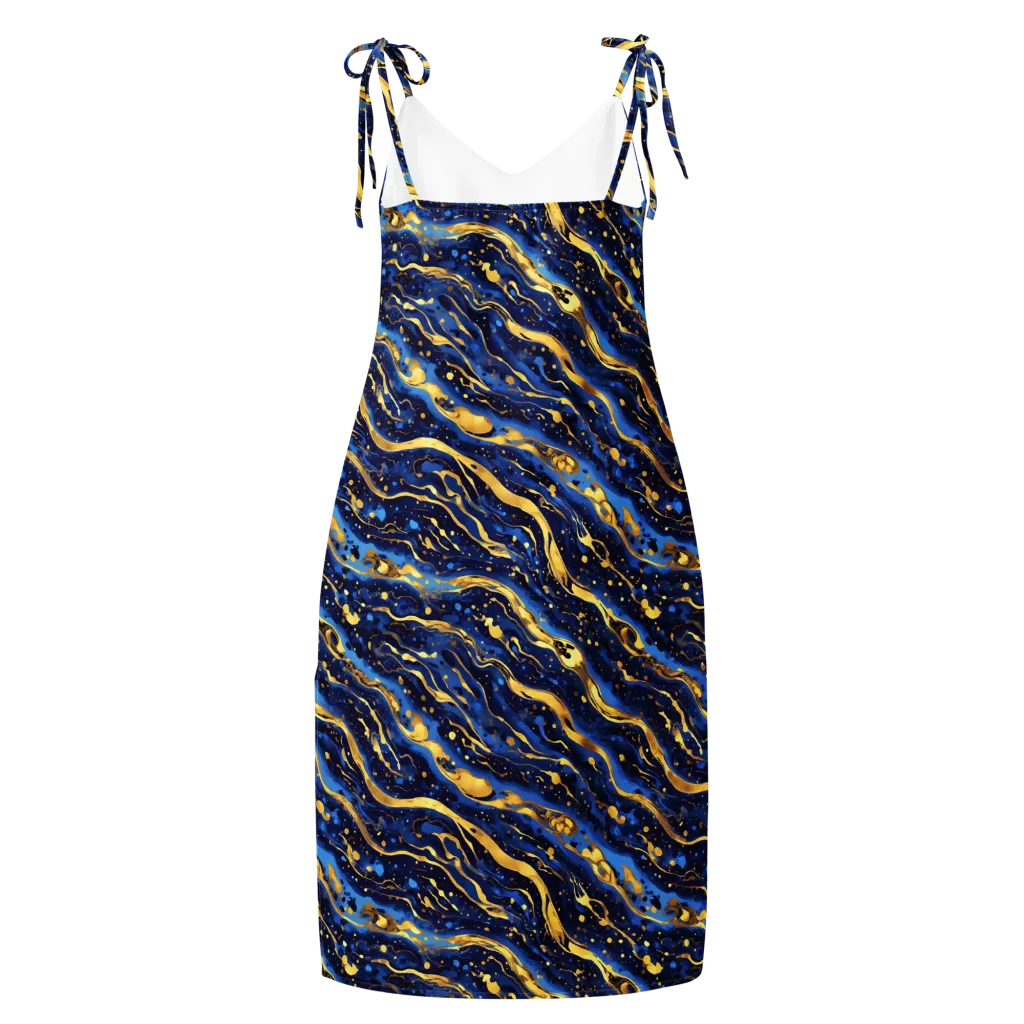 Gilded Tide on Slip Dress — Back