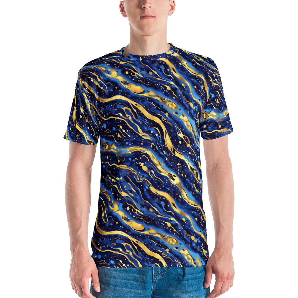 Gilded Tide on Men's Crew Neck T-Shirt — Front