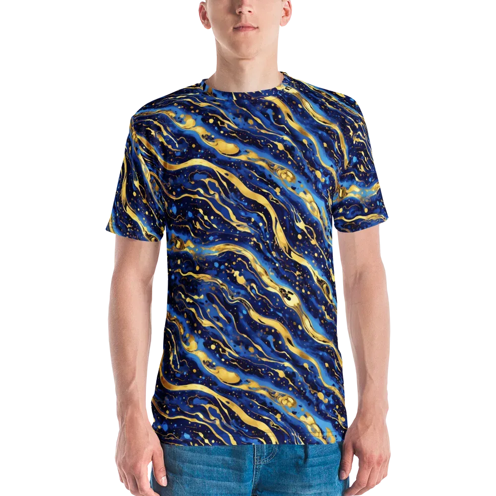 Gilded Tide on Men's Crew Neck T-Shirt — Front