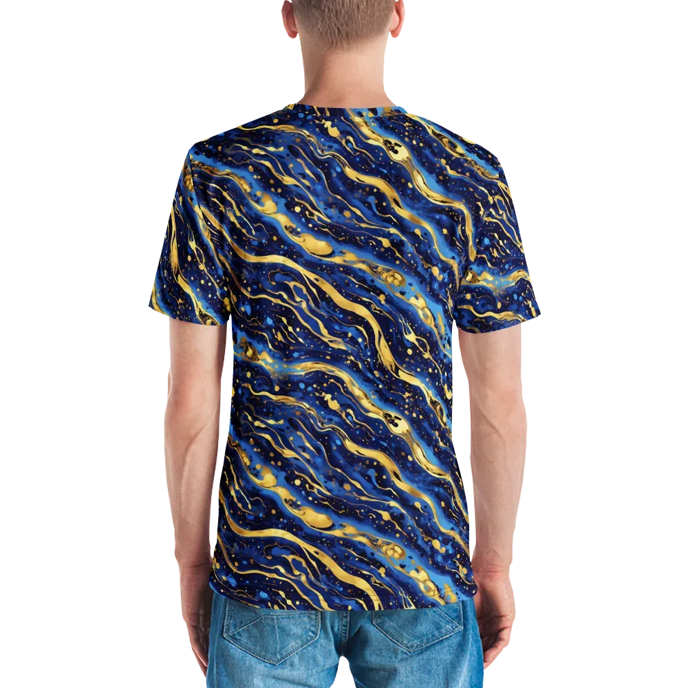 Gilded Tide on Men's Crew Neck T-Shirt — Back