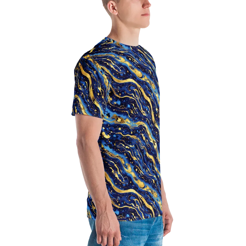 Gilded Tide on Men's Crew Neck T-Shirt — Right