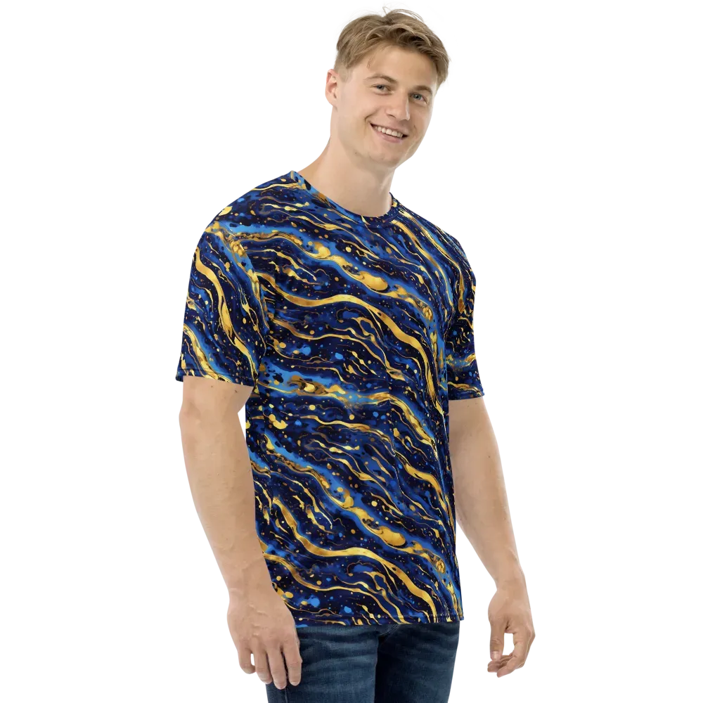 Gilded Tide on Men's Crew Neck T-Shirt — Right