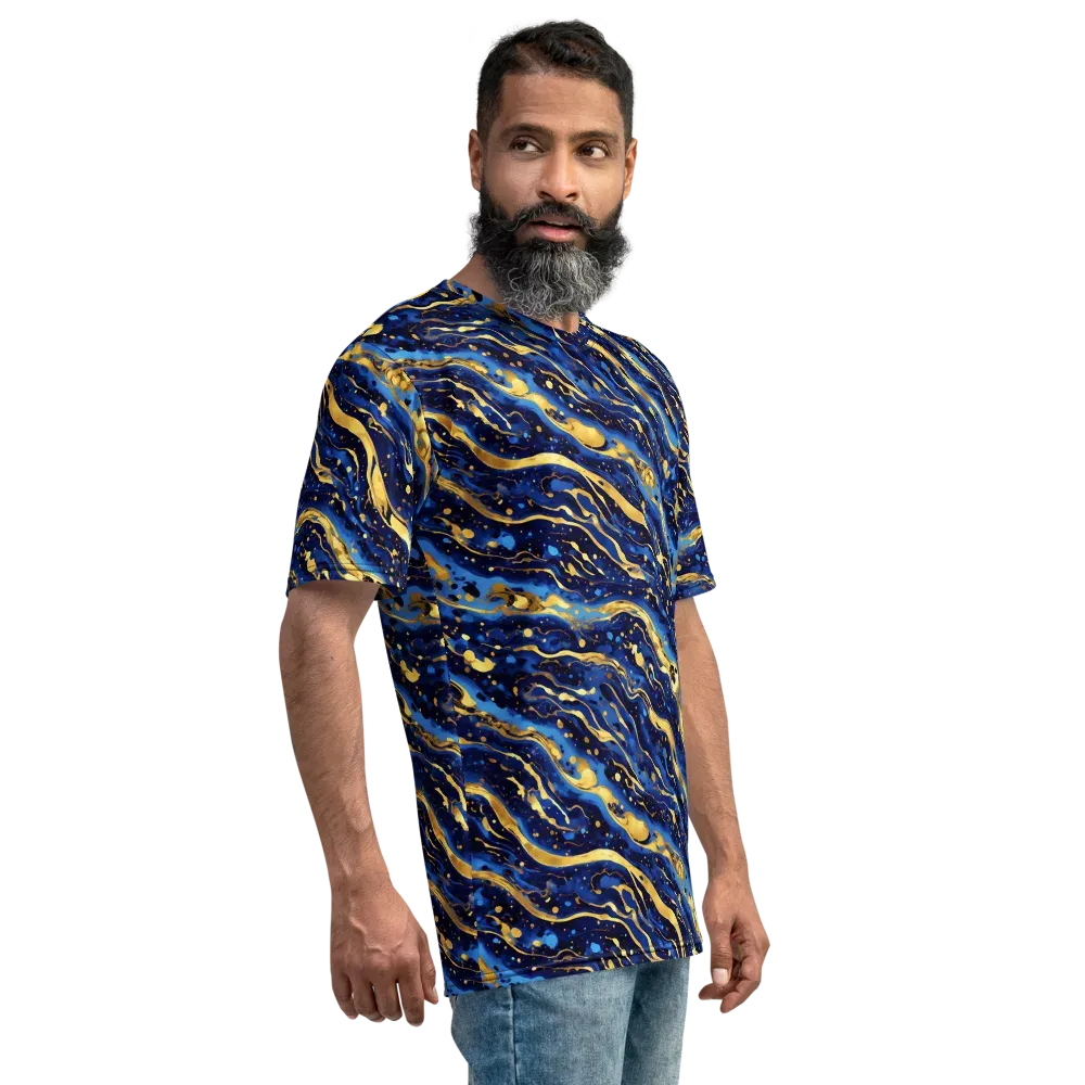 Gilded Tide on Men's Crew Neck T-Shirt — Right