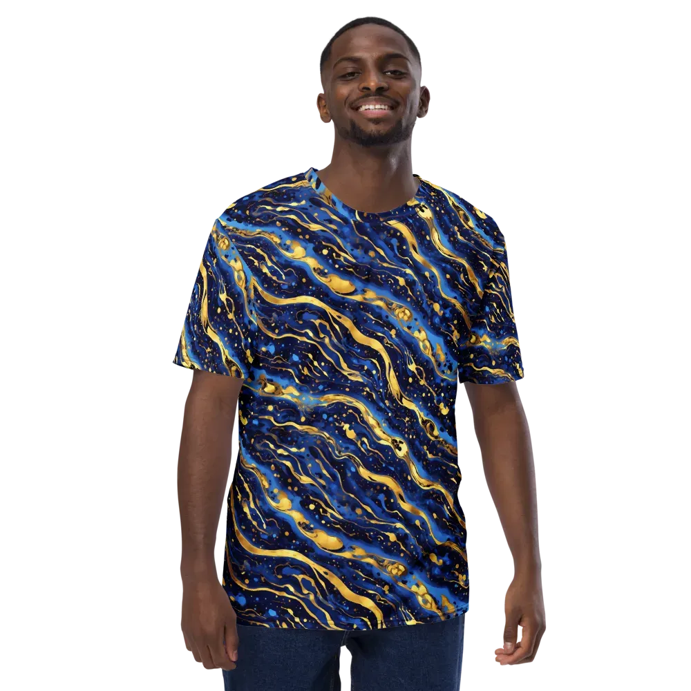 Gilded Tide on Men's Crew Neck T-Shirt — Front
