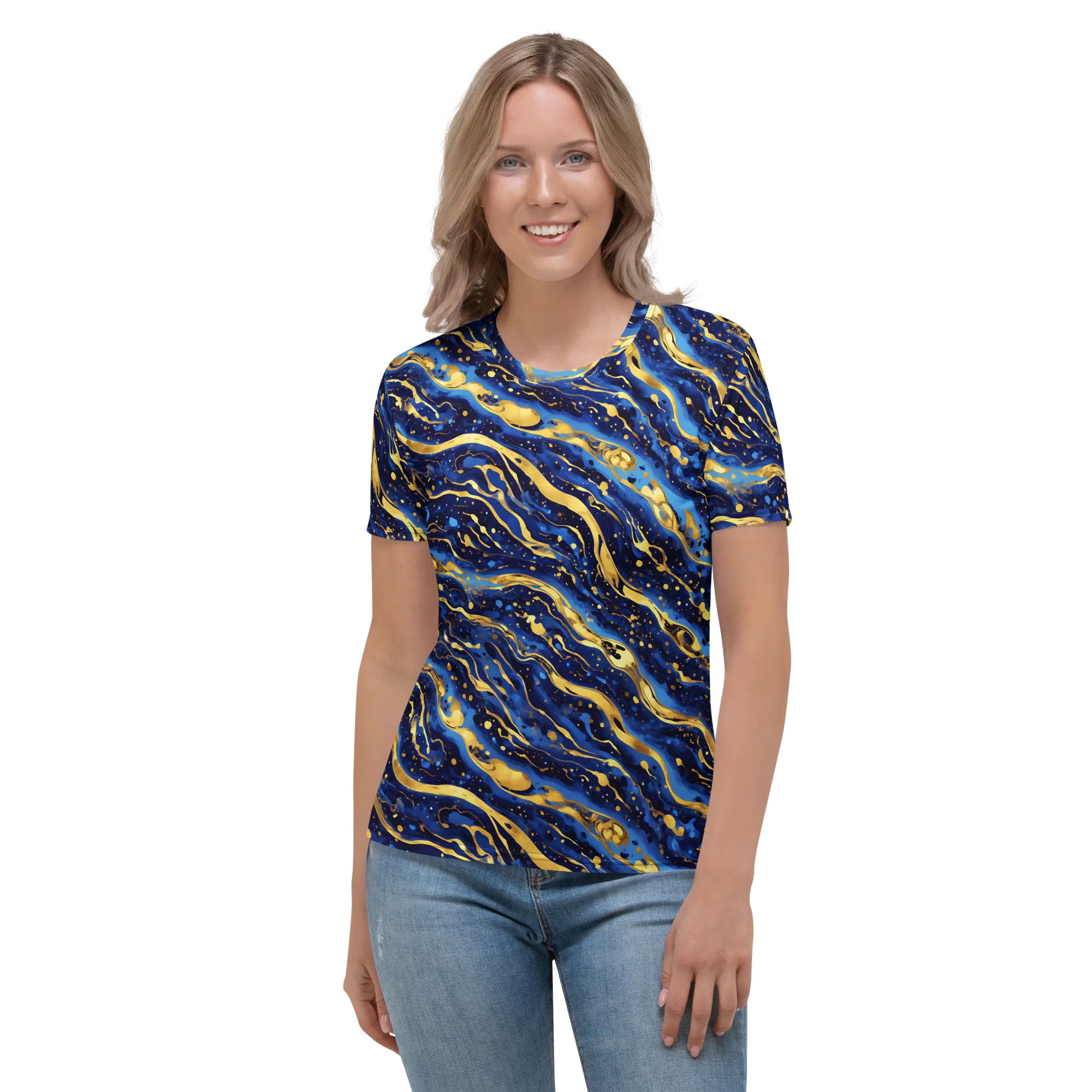 Gilded Tide on Women's Crew Neck T-Shirt — Front
