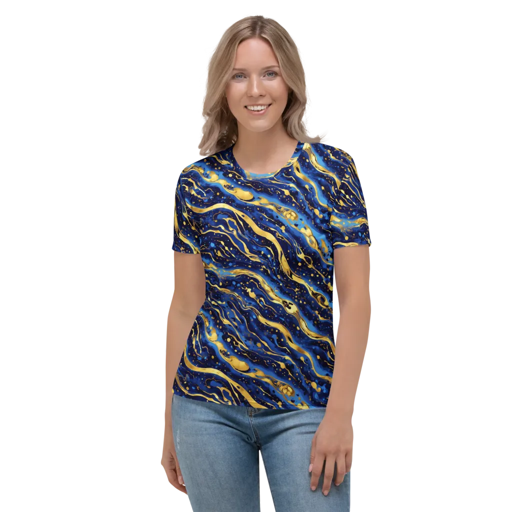 Gilded Tide on Women's Crew Neck T-Shirt — Front
