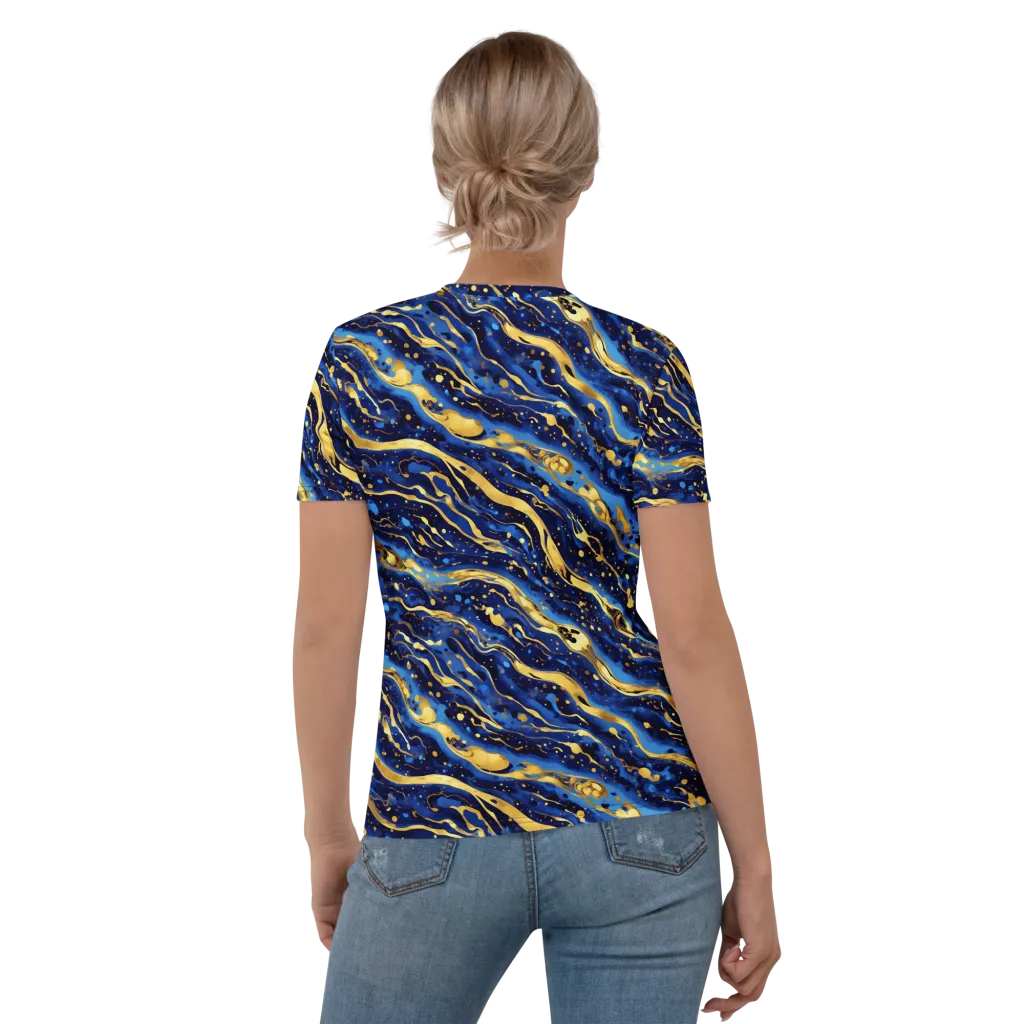 Gilded Tide on Women's Crew Neck T-Shirt — Back