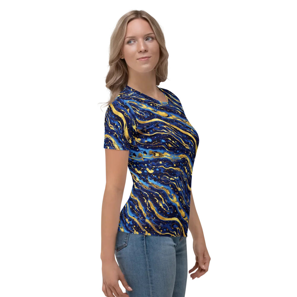 Gilded Tide on Women's Crew Neck T-Shirt — Right