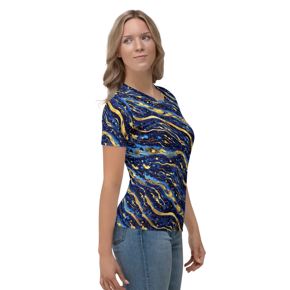 Gilded Tide on Women's Crew Neck T-Shirt — Right