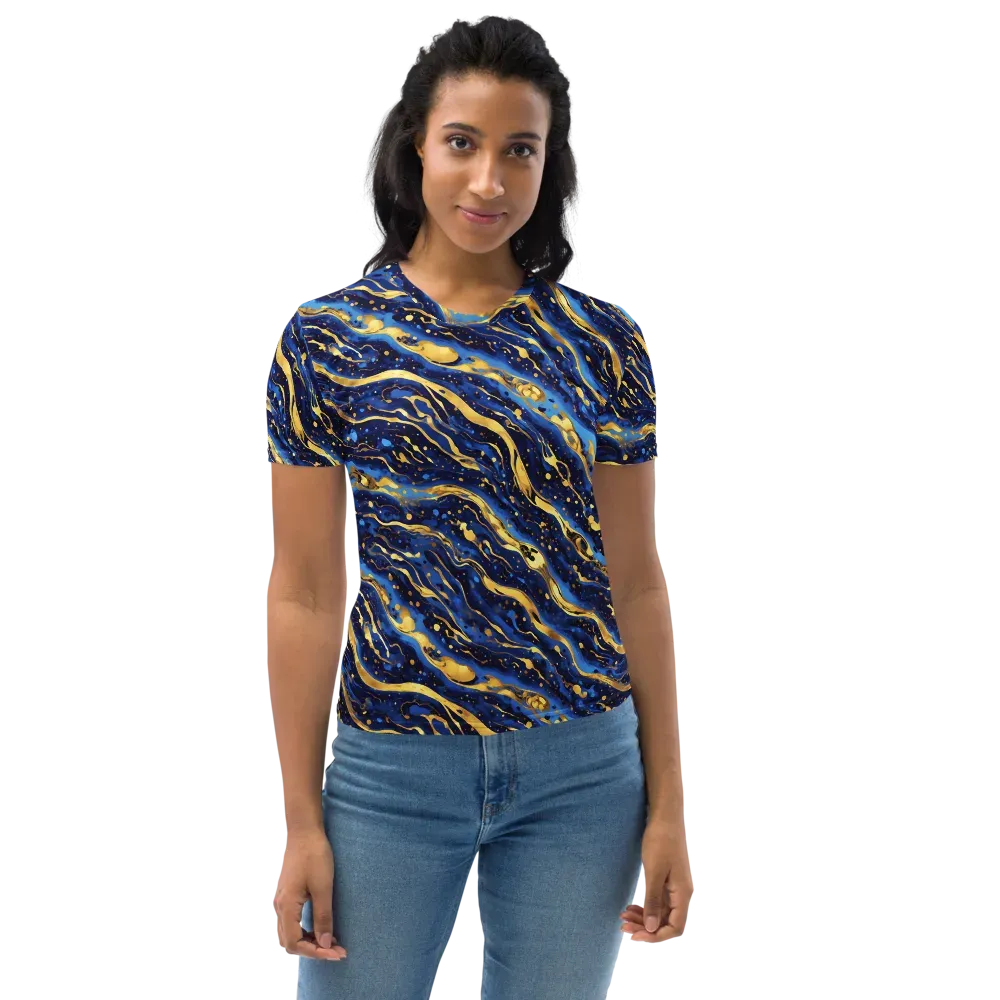 Gilded Tide on Women's Crew Neck T-Shirt — Front