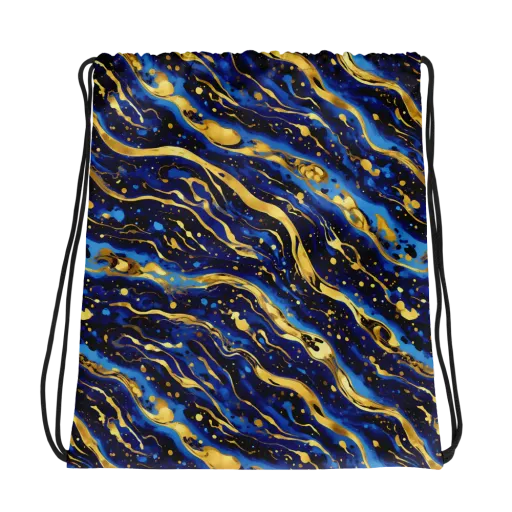 Gilded Tide on a Drawstring Bag