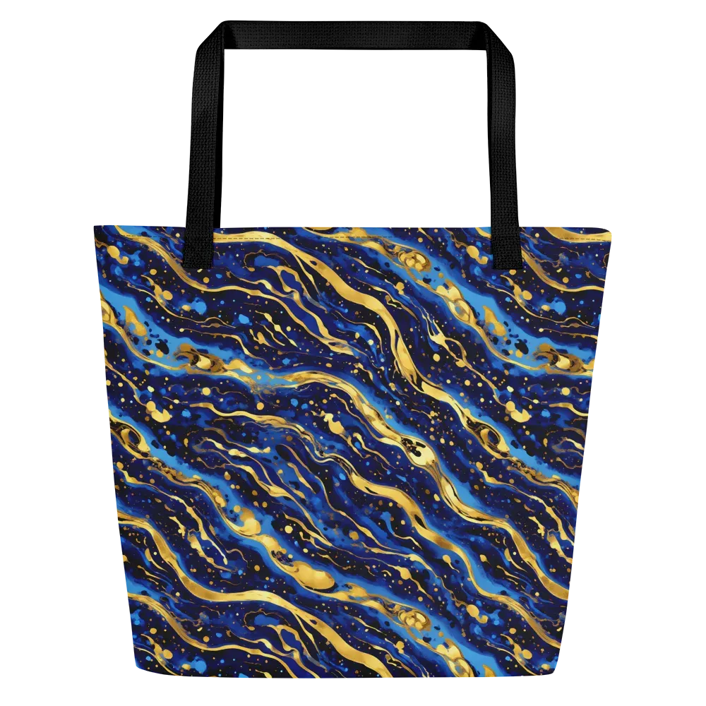 Gilded Tide on Large Tote Bag W/ Pocket — Front