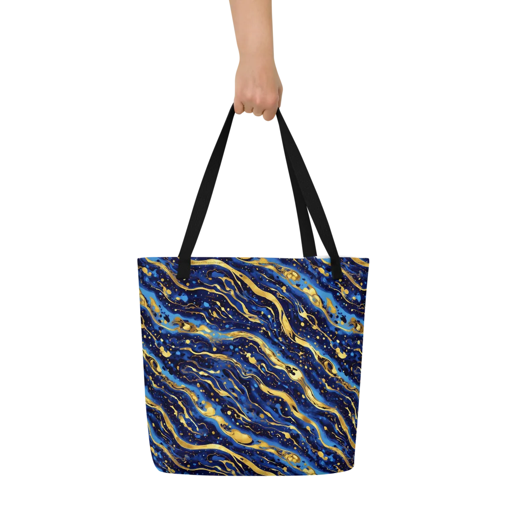 Gilded Tide on Large Tote Bag W/ Pocket — Front