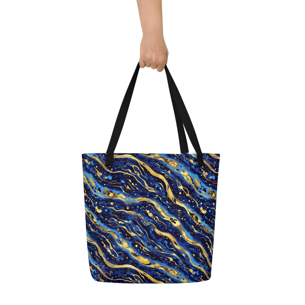 Gilded Tide on Large Tote Bag W/ Pocket — Front