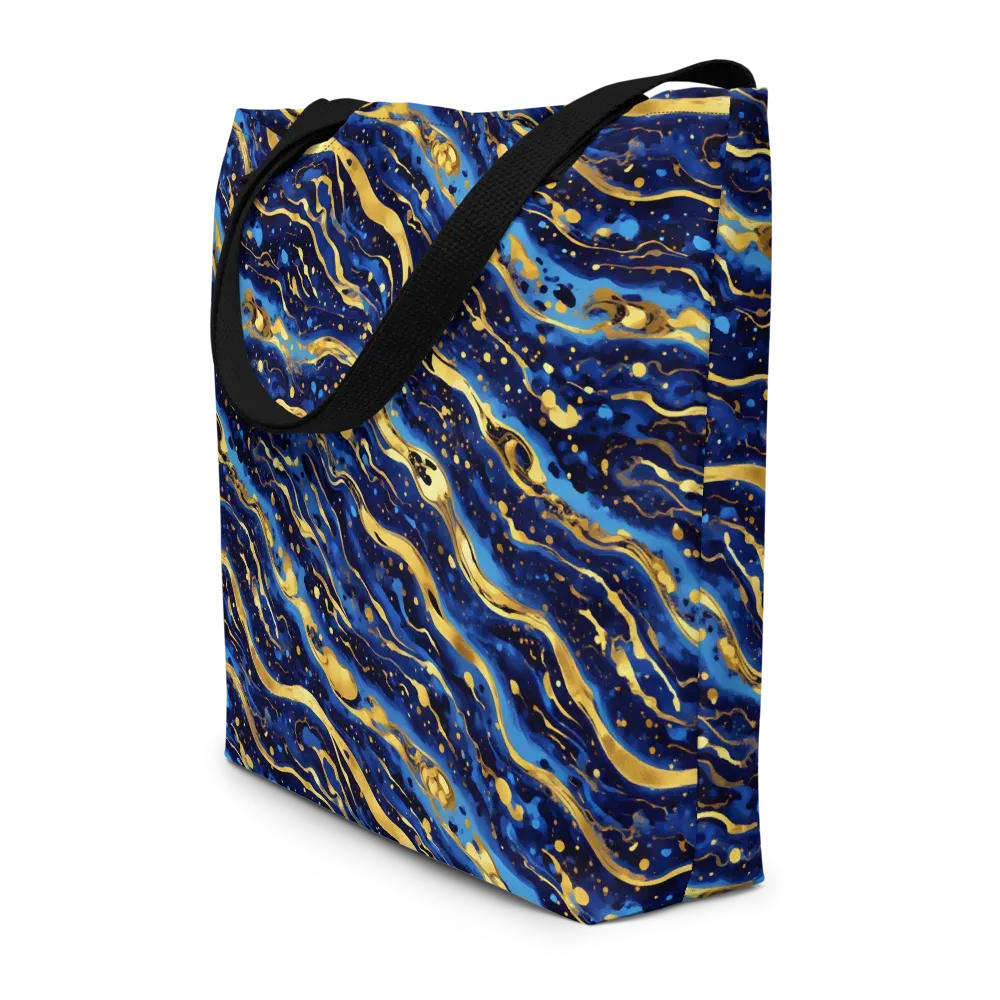 Gilded Tide on Large Tote Bag W/ Pocket — Front