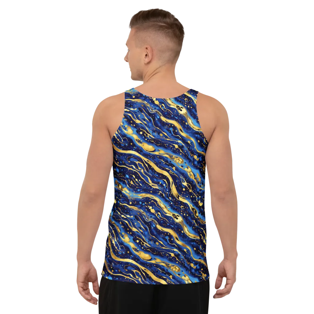 Gilded Tide on Men's Tank Top — Back