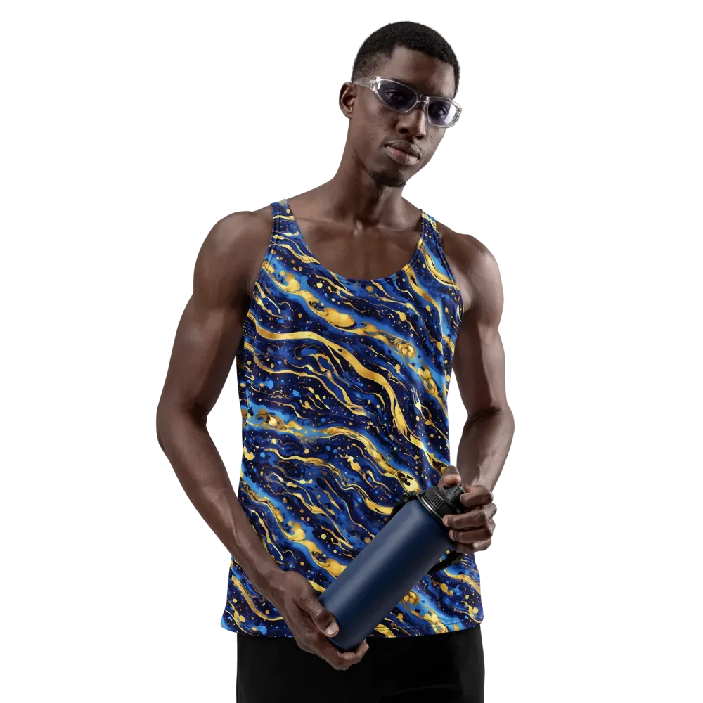 Gilded Tide on Men's Tank Top — Front