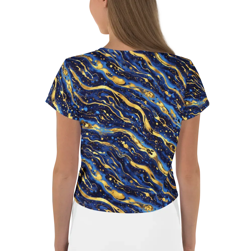 Gilded Tide on Crop Tee — Back