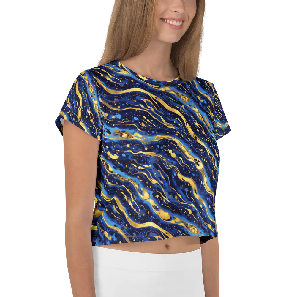 Gilded Tide on Crop Tee — Right
