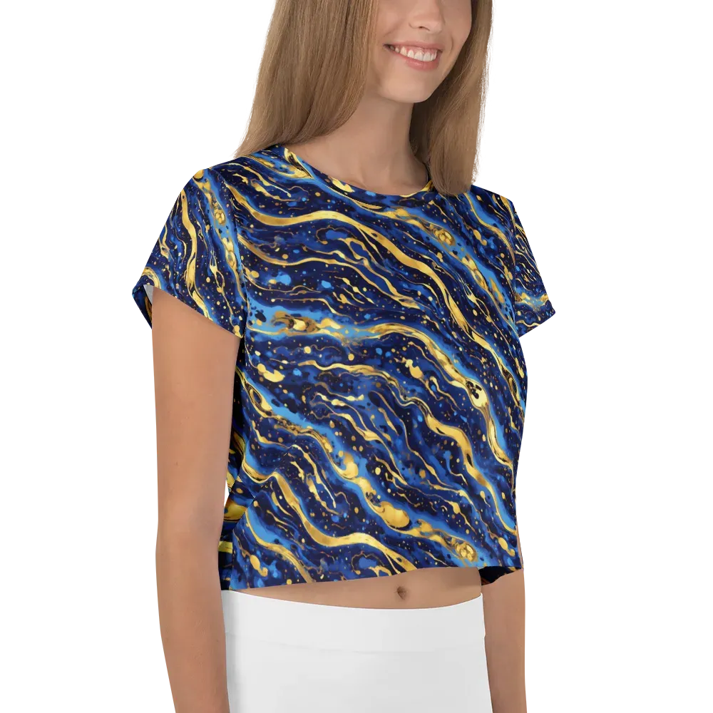 Gilded Tide on Crop Tee — Right