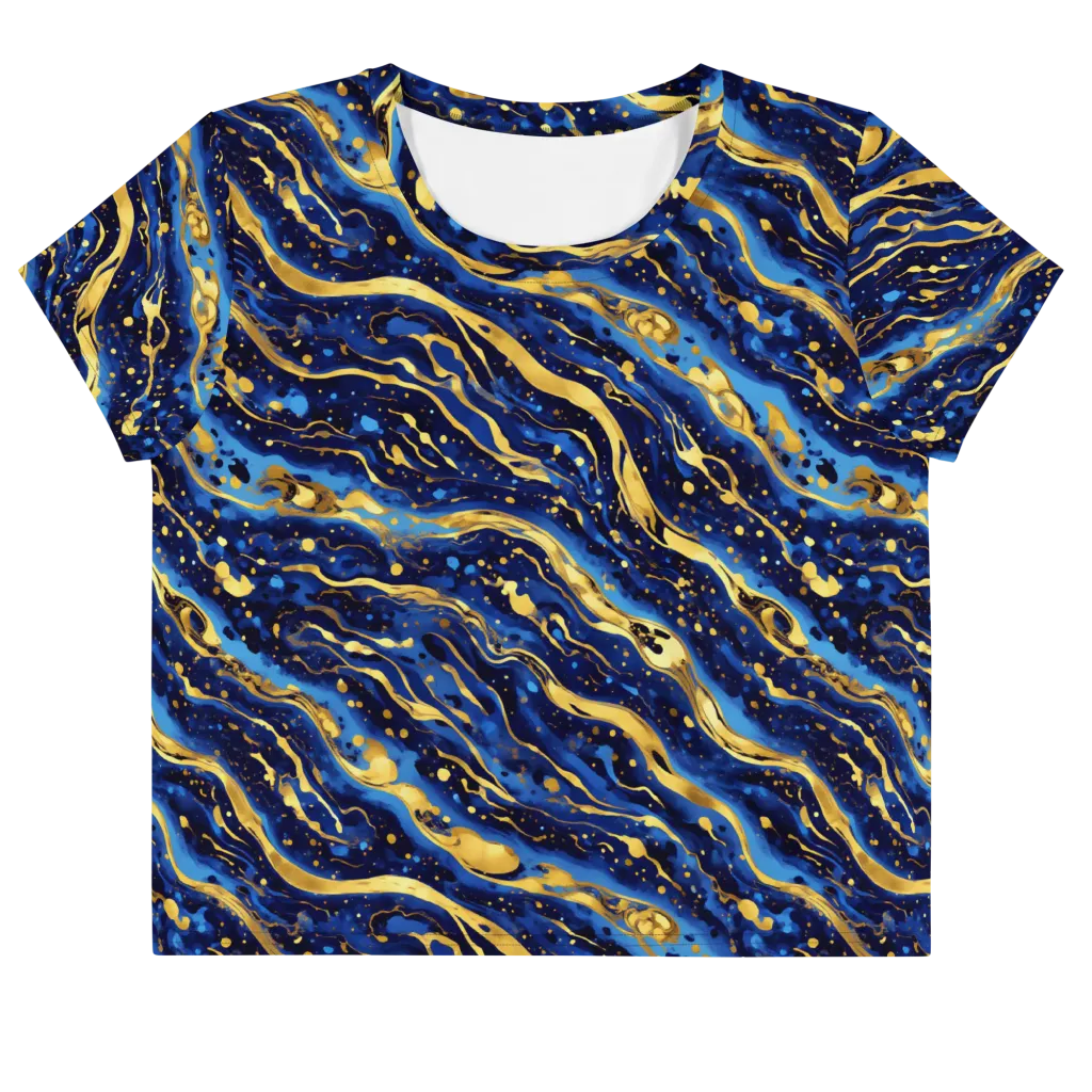 Gilded Tide on Crop Tee — Front