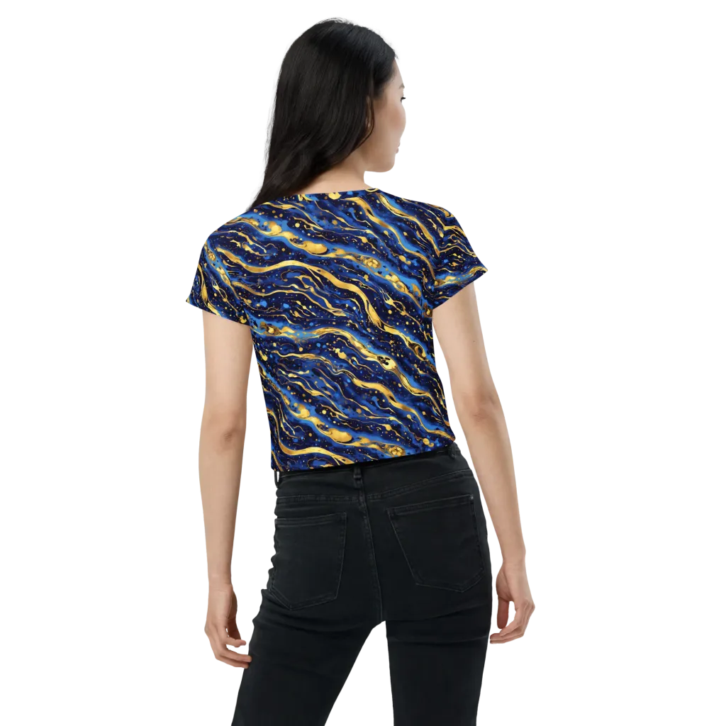 Gilded Tide on Crop Tee — Back