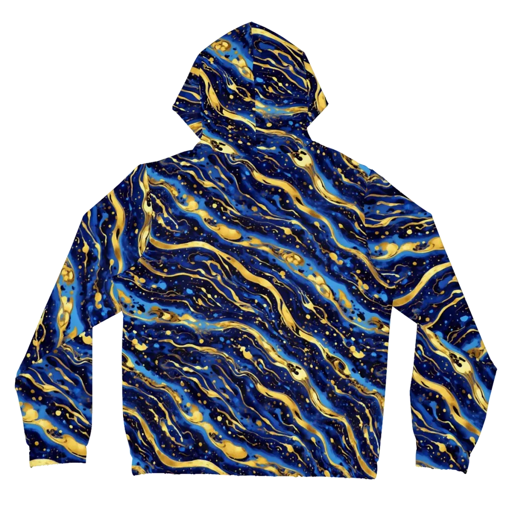 Gilded Tide on Women's Full-Zip Hoodie — Back