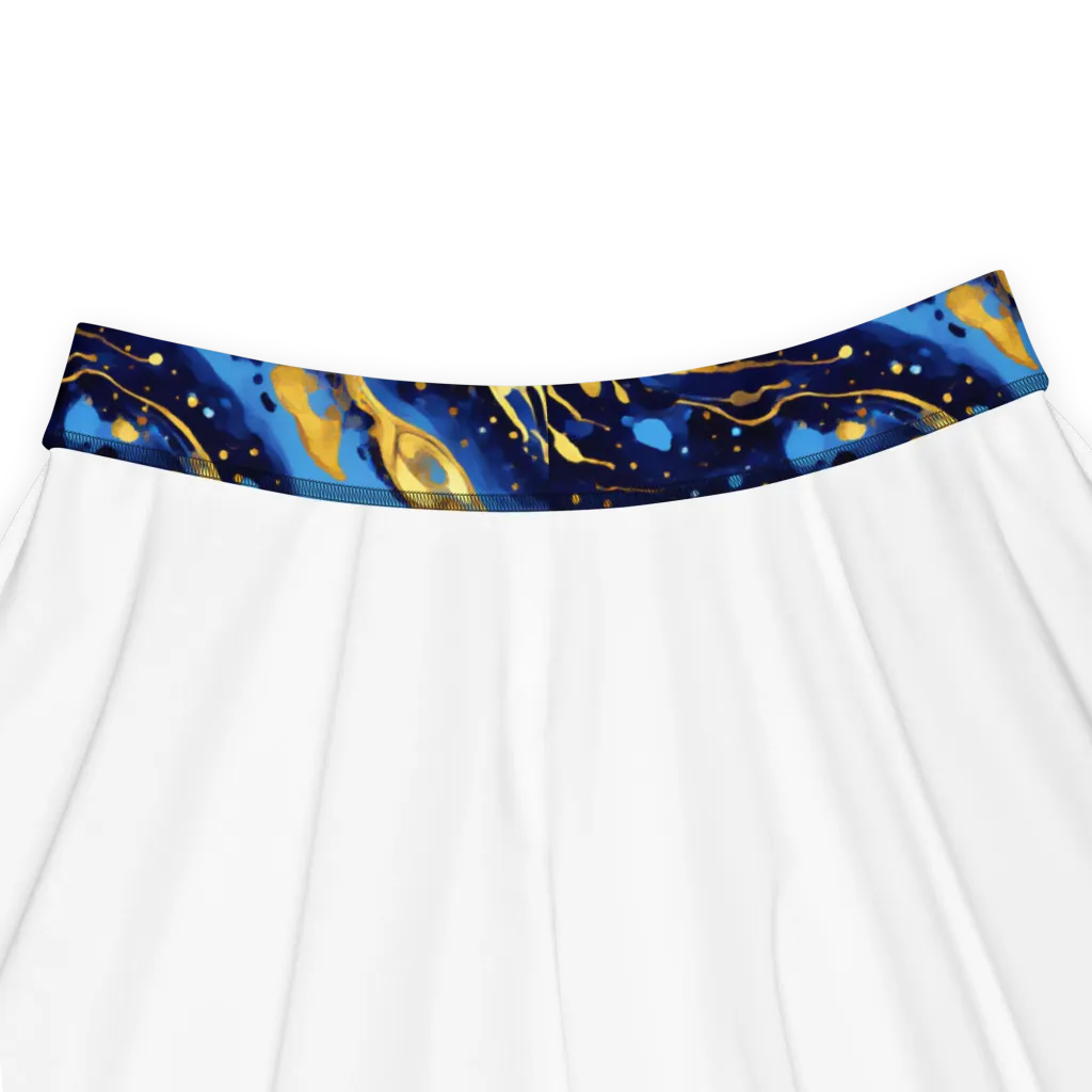 Gilded Tide on Skater Skirt — Product details