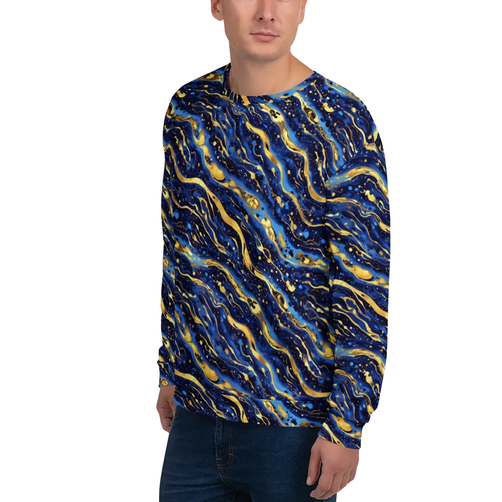 Gilded Tide on Sweatshirt — Left Front