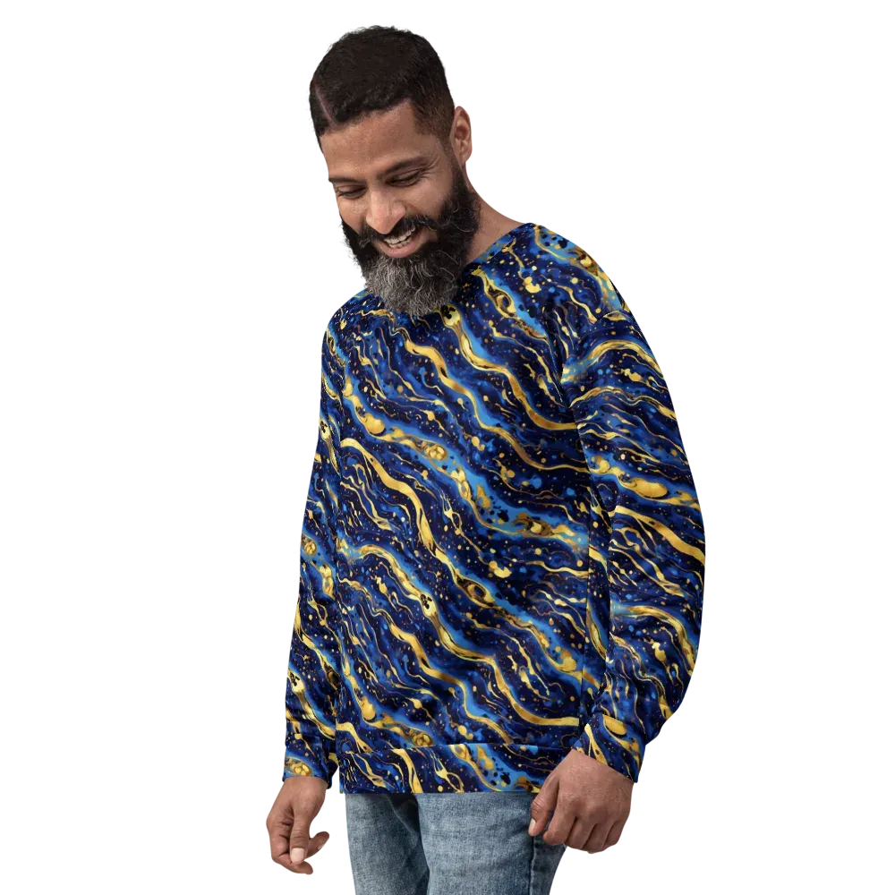 Gilded Tide on Sweatshirt — Left Front
