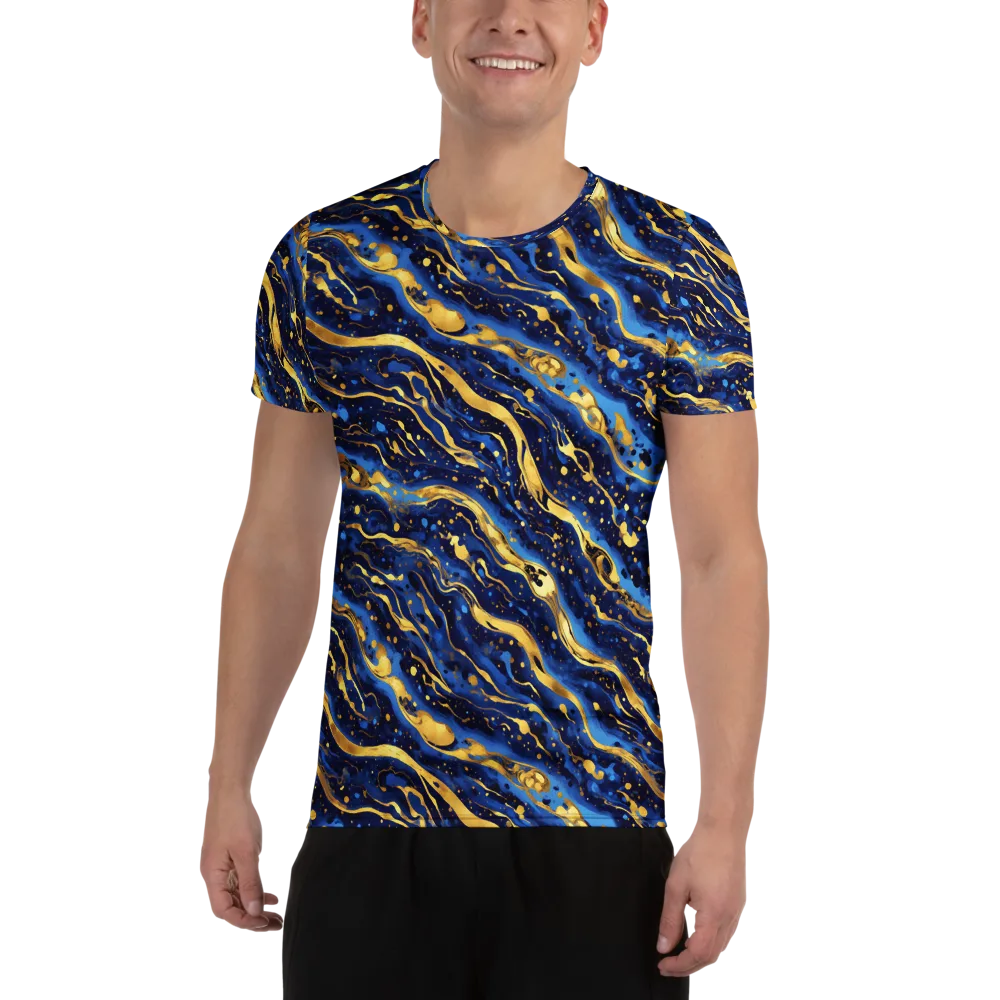 Gilded Tide on Men's Athletic T-Shirt — Front