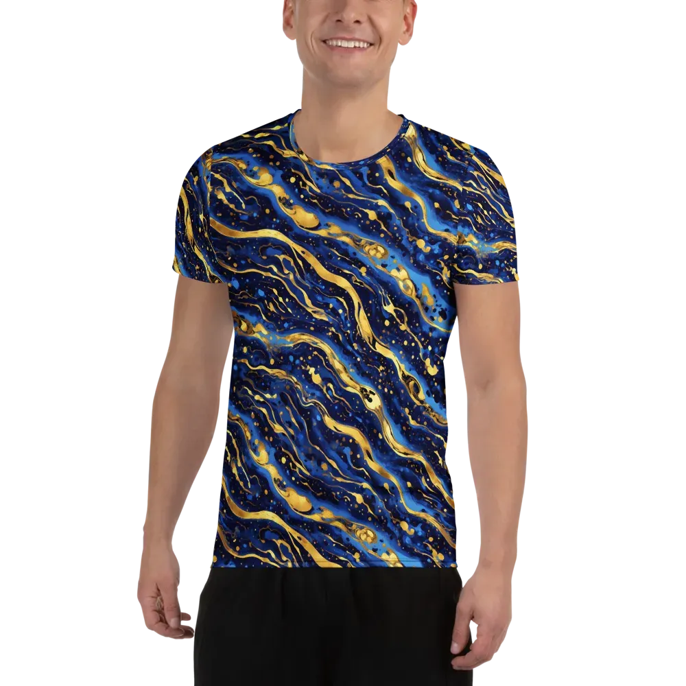 Gilded Tide on Men's Athletic T-Shirt — Front