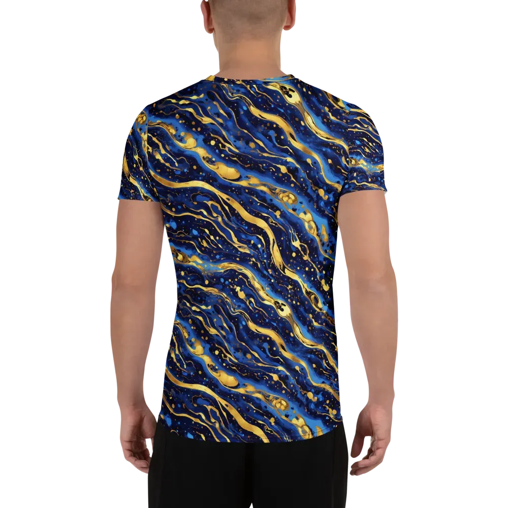 Gilded Tide on Men's Athletic T-Shirt — Back