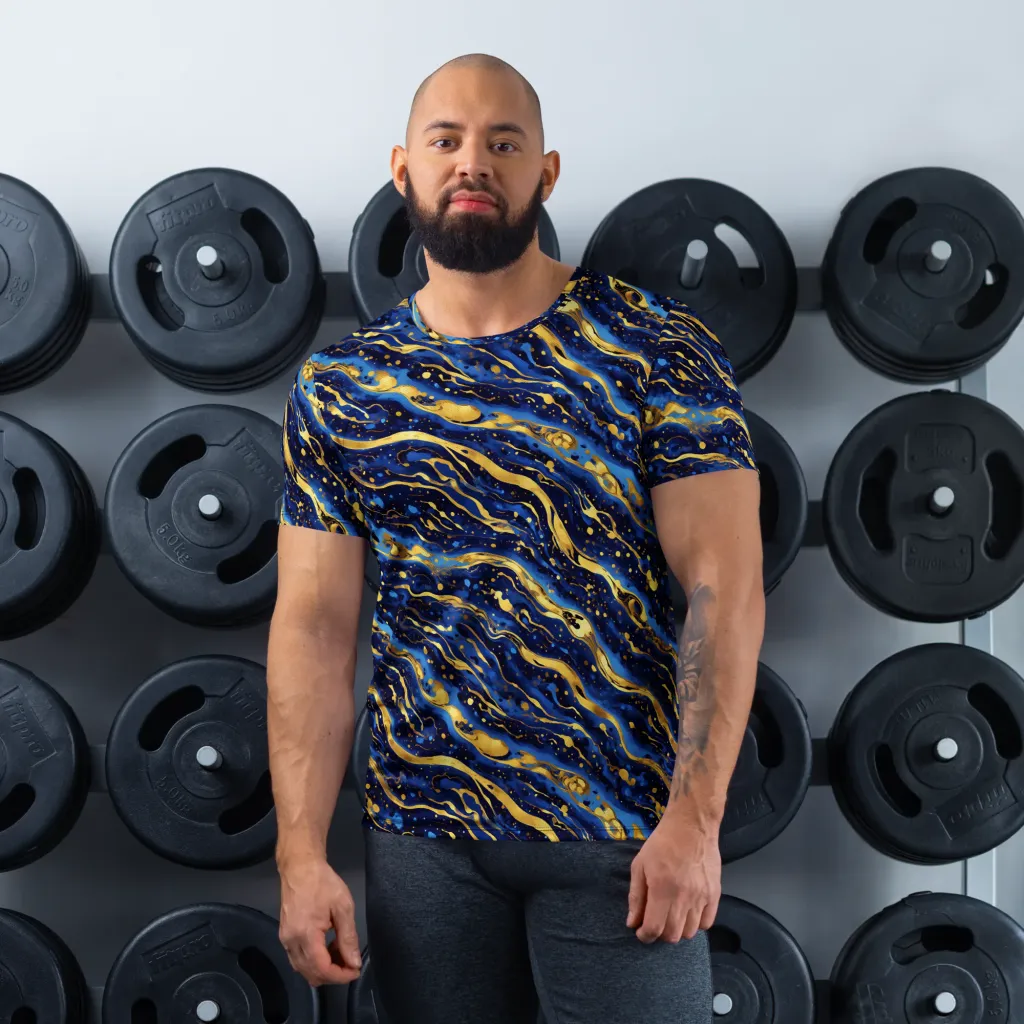 Gilded Tide on Men's Athletic T-Shirt — Front