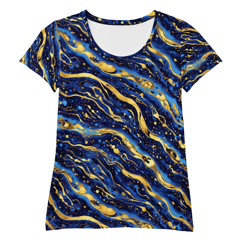 Gilded Tide on Women's Athletic T-Shirt — Front