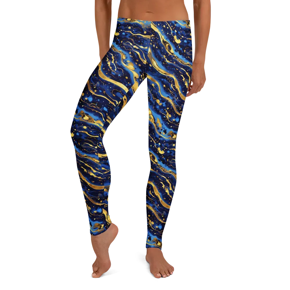 Gilded Tide on Leggings — Front