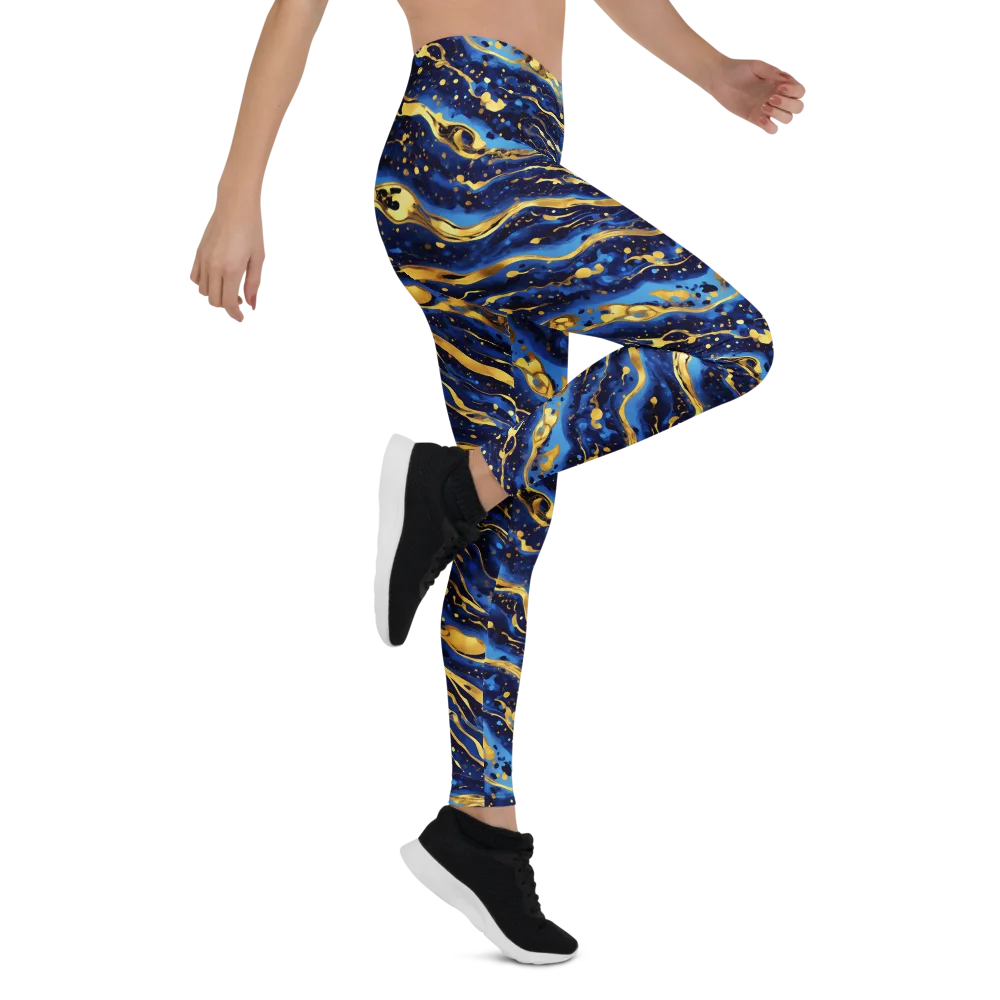 Gilded Tide on Leggings — Right