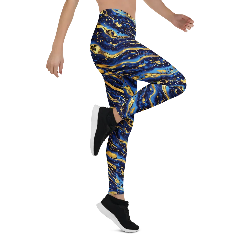 Gilded Tide on Leggings — Right