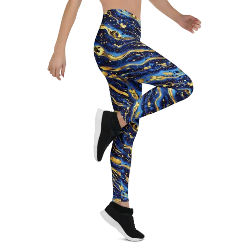 Gilded Tide on a Leggings