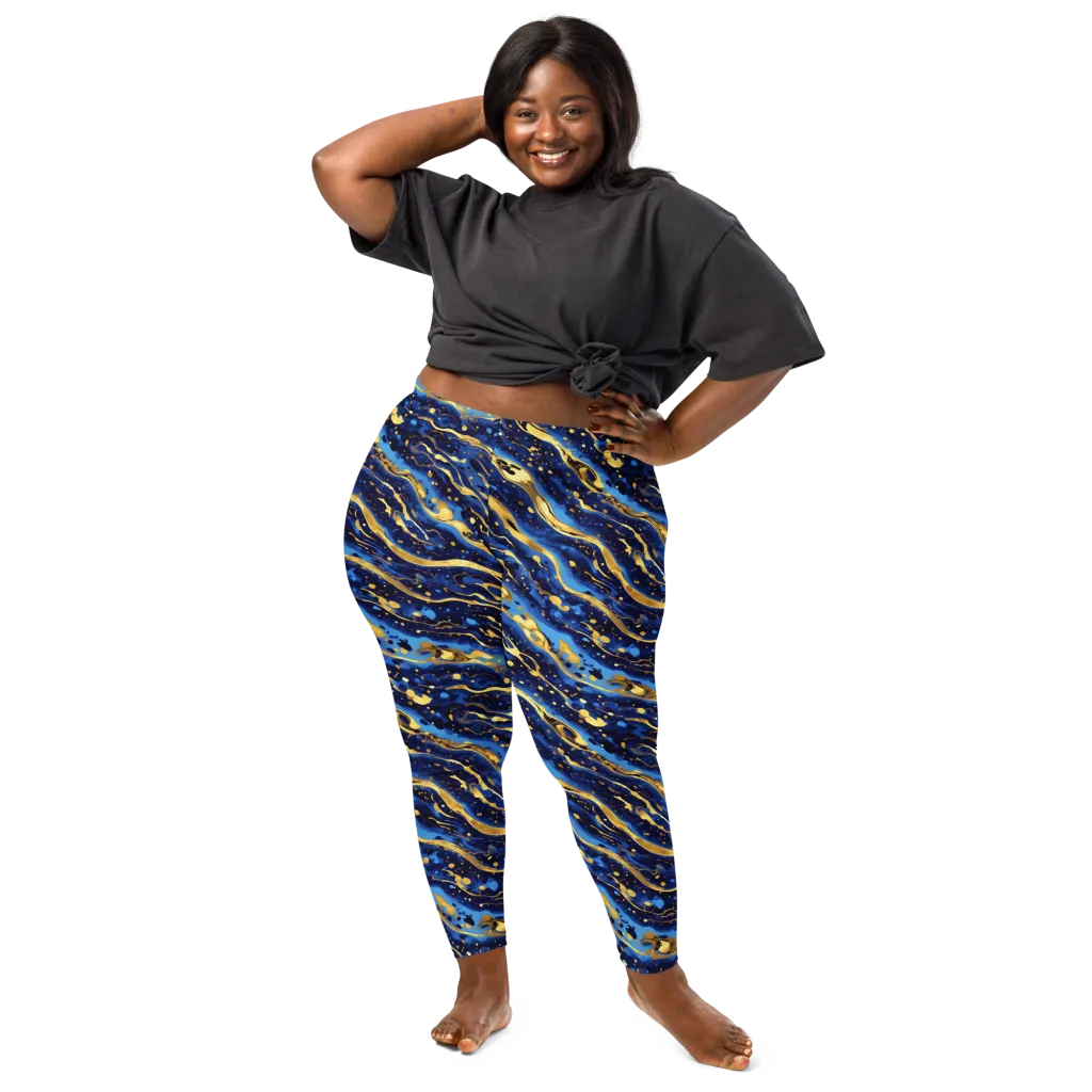 Gilded Tide on Leggings — Front